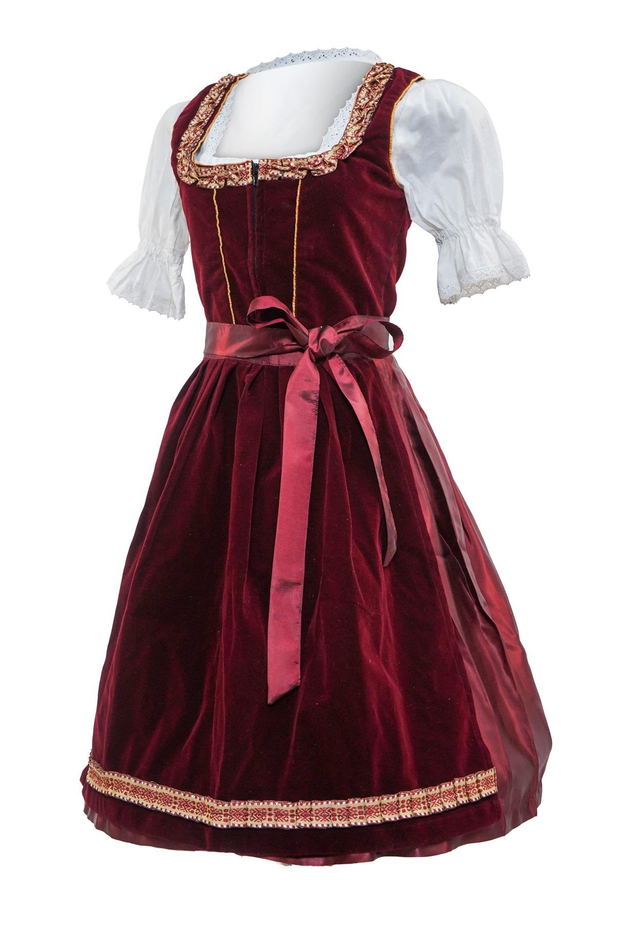 Premium Love Maroon Dirndl Dress