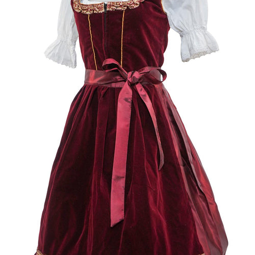 Premium Love Maroon Dirndl Dress