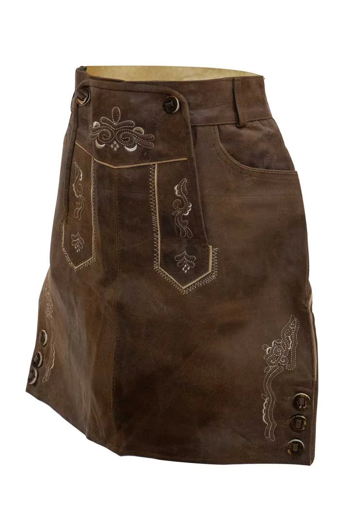 Modern Lederhosen Skirt for Women