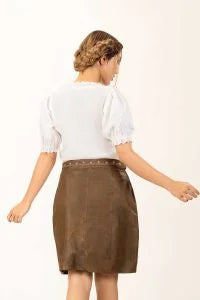 Bavarian Suede Lederhosen Skirt
