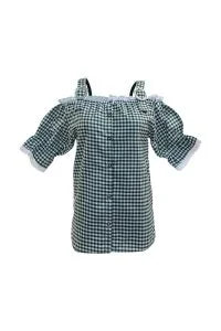 Green Checkered Women's Oktoberfest Shirt