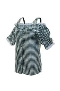 Green Checkered Women's Oktoberfest Shirt