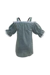 Green Checkered Women&#39;s Oktoberfest Shirt