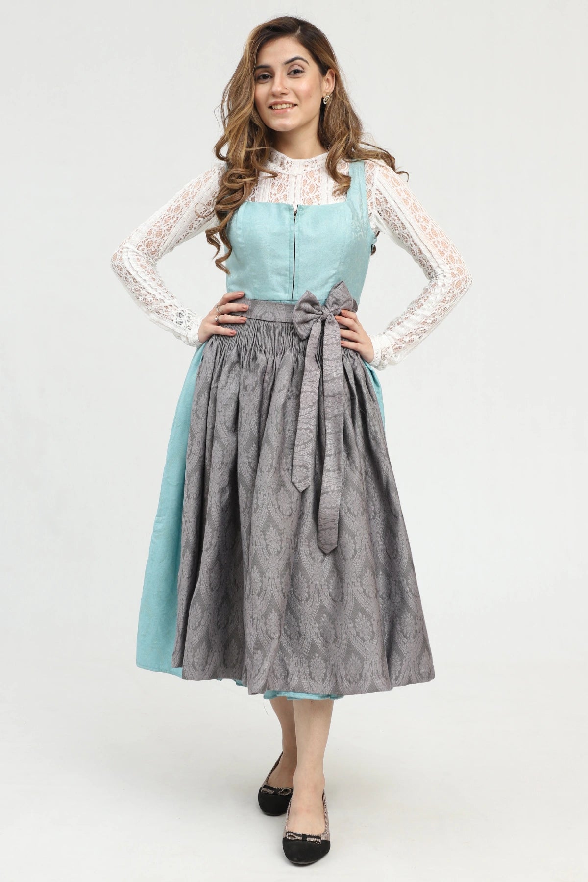 Dirndl Turquoise Whisper