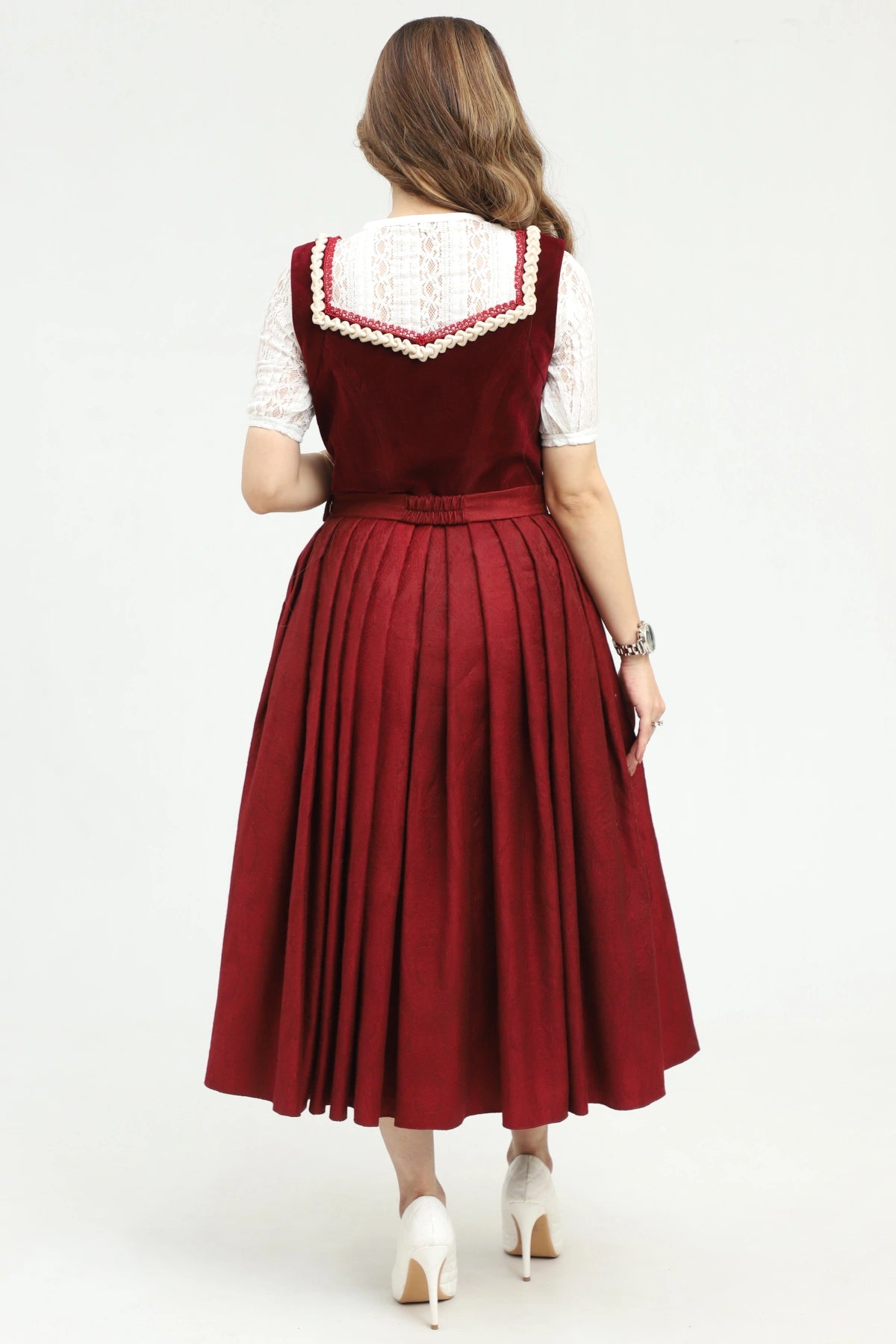 Red Wine Authentic Dirndl Dress – Dirndl Online Shop Red Wine Authentic Dirndl Dress – Dirndl Online Shop