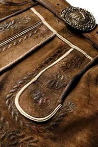 Authentic Brown Lederhosen with Modern Accents