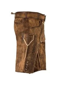 Authentic Brown Lederhosen with Modern Accents