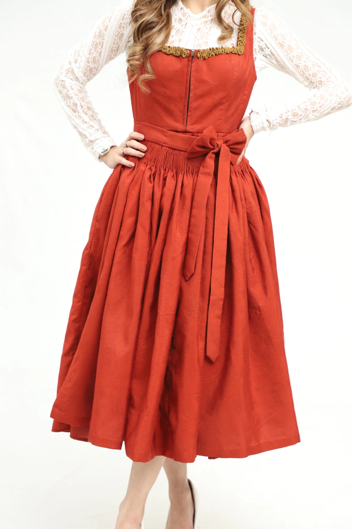 Dirndl Fiery Scarlet