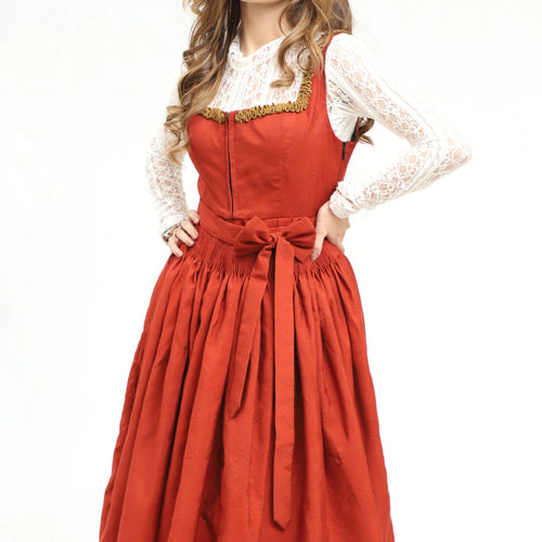 Dirndl Fiery Scarlet