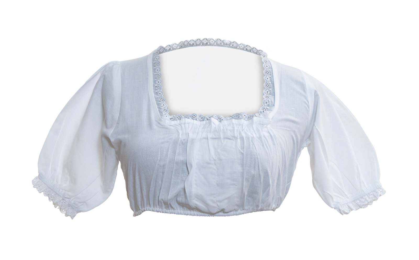 Lace Dirndl Blouse White