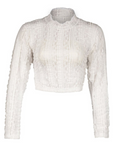 Curvy Comfort White Dirndl Blouse