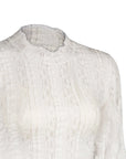Curvy Comfort White Dirndl Blouse