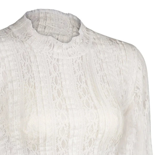Curvy Comfort White Dirndl Blouse