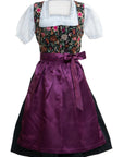 Gorgeous Black Floral Dirndl Dress