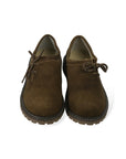 [28] Brown suede Haferl shoes Bavarian Trachten side lace traditional footwear